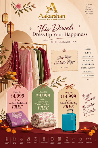 This Diwali, let AAKARSHAN help you "Dress Up Your Happiness" with…