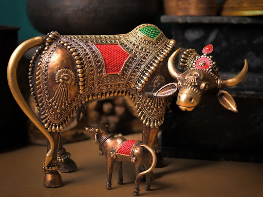 Cow & Calf  - The Symbol of Nurture and Abundance 

In India
