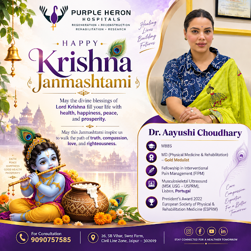 🦚✨ Happy Krishna Janmashtami — Blessings of Health, Peace &