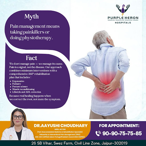 As a leading Pain Physician in Jaipur, Dr. Aayushi Choudhary