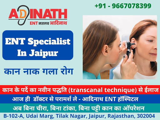 Adinath ENT hospital is one of the best ENT hospital in Jaip