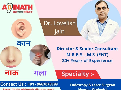 Best Otolaryngologist In Jaipur - Dr. Lovelish Jain

Adinath
