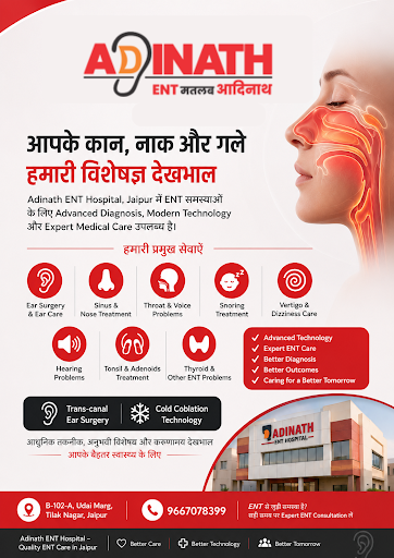 At Adinath ENT Hospital Jaipur, we are dedicated to providin