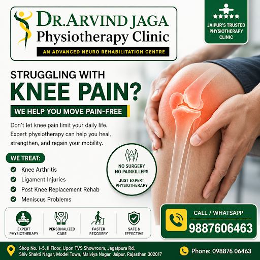 🦵 Struggling with Knee Pain in Jaipur?
Looking for the best physiotherapist in