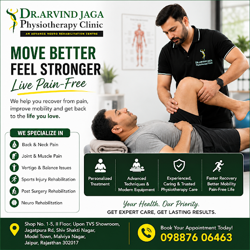 Dr. Arvind Jaga Physiotherapy Clinic is a trusted physiotherapy centre in jaipur
