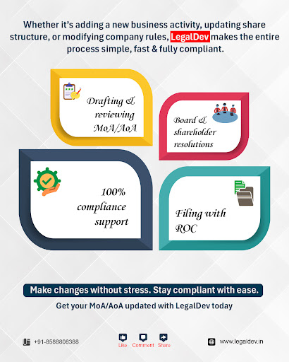 📝🔄Ready to update your Company’s MOA or AOA?

Legal Dev en