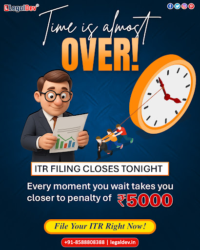 ⏰ Last Chance Alert!

ITR filing closes TONIGHT ⚠️

💵Don’t 