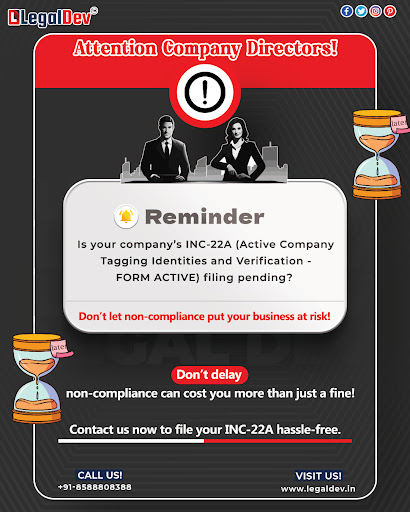 🏢 INC-22A Filing is LIVE — Don’t Delay!

📌Is your company 