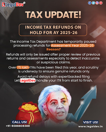 🛑 Alert: Income Tax Refunds Stuck?

💡The ITR Department is