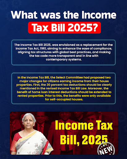 💼 Income Tax Bill 2025 – From Big Plans to Sudden Withdrawa