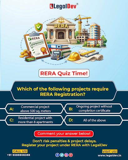 🏗️ RERA Quiz Time! 🏗️

Do you know which projects require 
