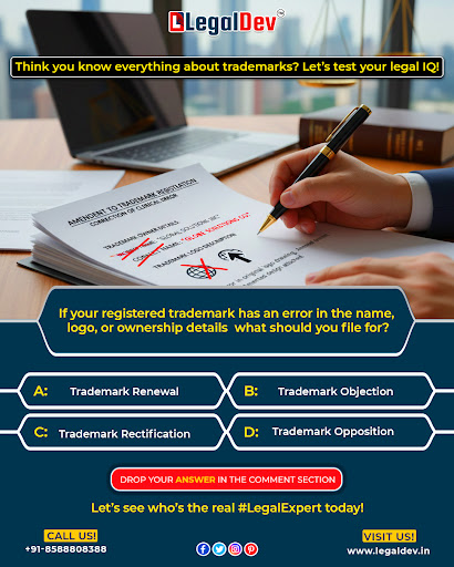 🧐💡 Legal IQ Challenge Time!

😎Got a trademark registered?
