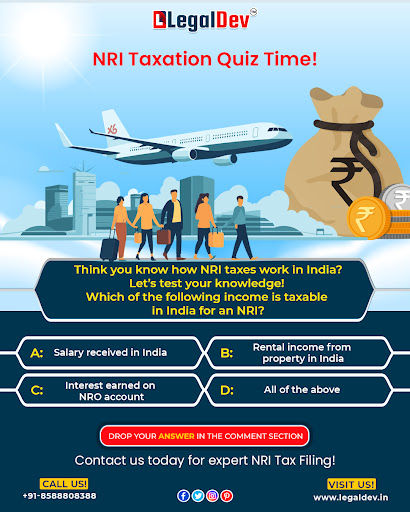 🧾 ✈️ NRI Taxation Quiz Time!
Think you know how taxes work for NRIs in India?