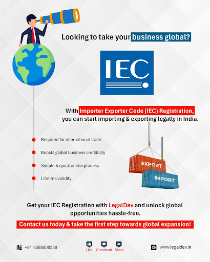 🚀 Think Global, Trade Global!

🚢An IEC Registration is you