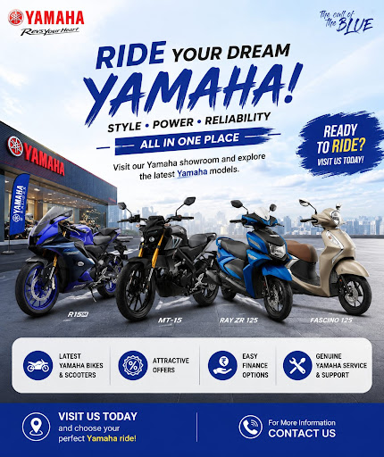 Ride Your Dream Yamaha!

Looking for a stylish, powerful a