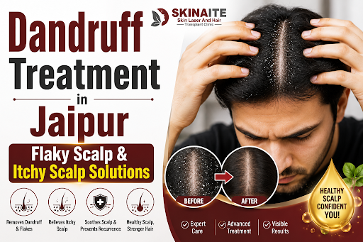 Dandruff Treatment in Jaipur | Flaky Scalp & Itchy Scalp Sol