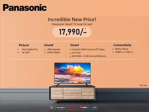 Incredible New Price of Panasonic LED TV