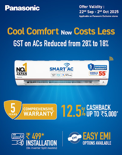 Panasonic is offering air conditioner installation