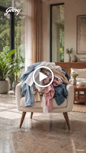 Give your laundry chair a day off.
Let Godrej washing machine handle the wash, s