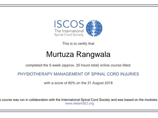 Physiotherapy management of spinal cord injuries