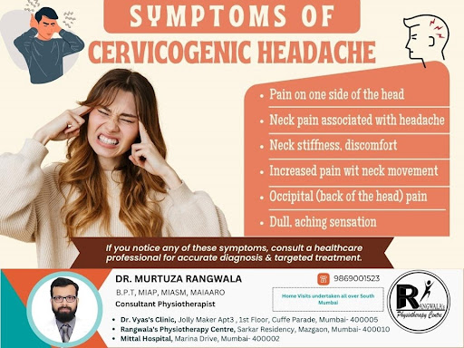 Cervicogenic headaches often present as pain originating from the back of the he