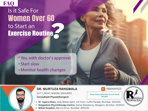Initiating an exercise regimen for women beyond 60 is consid