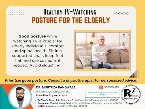 Maintaining good posture while watching TV is crucial for spinal health. Sit in