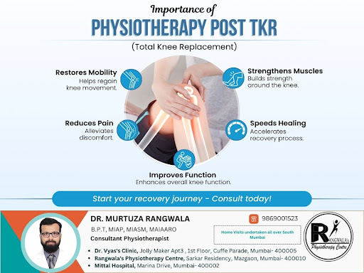 Physiotherapy is crucial after a total knee replacement. It 
