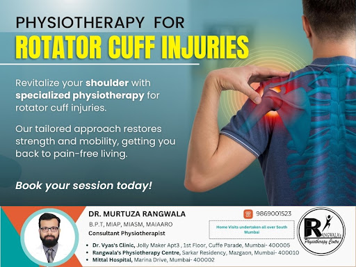 Physiotherapy for rotator cuff injuries involves a tailored 