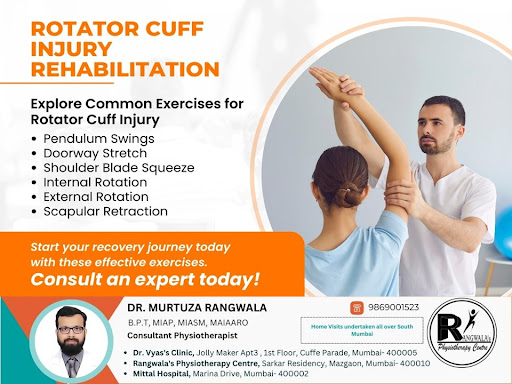 Rehabilitation for rotator cuff injuries involves various ef