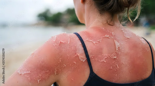 Severe sunburn aur skin peeling se pareshan hain? Dhoop se j