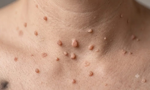 Gardan ya skin par skin tags aur unwanted growths se paresha